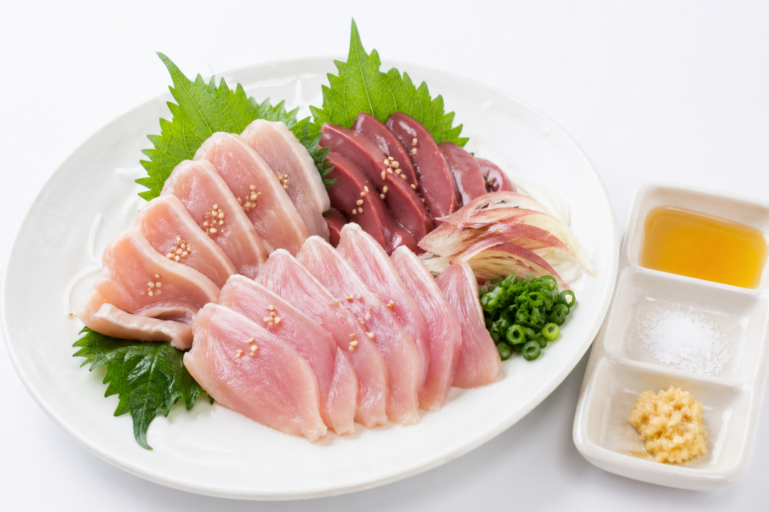 鶏刺し盛り合わせ